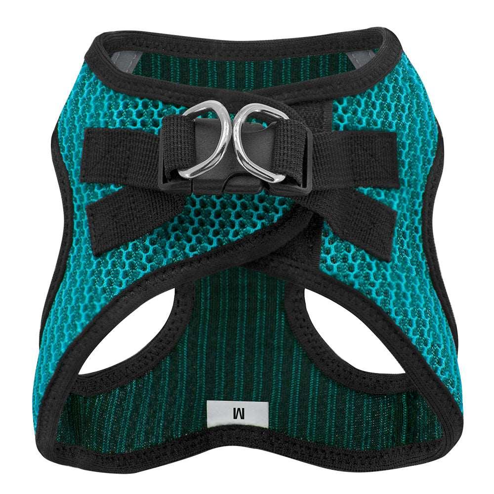 VOYAGER Two-Tone Step-In Air Pet Harness in Turquoise - Back