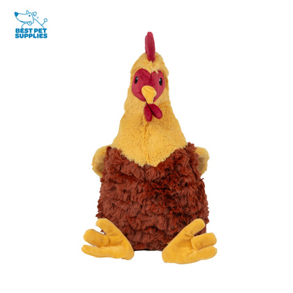 Crinkle Chicken Stuffless Dog Toy