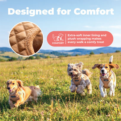 Step-In Plush Suede Pet Harness
