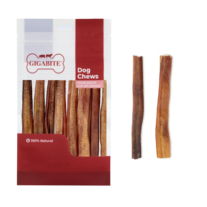 GigaBite Beef Pizzle Half-Cut Bully Stick Dog Treats