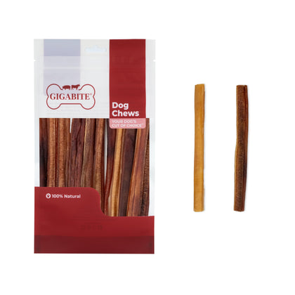 GigaBite Beef Pizzle Half-Cut Bully Stick Dog Treats