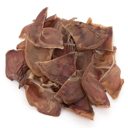 GigaBite Whole and Slivers Pig Ears Dog Treats