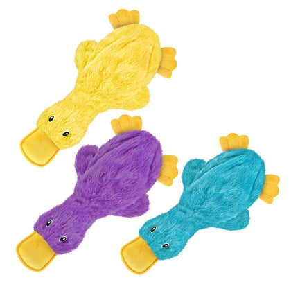 Crinkle Duck Stuffless Dog Toy