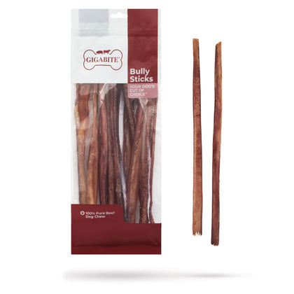 GigaBite Beef Pizzle Half-Cut Bully Stick Dog Treats