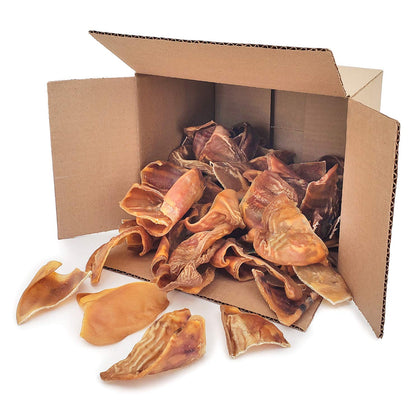 GigaBite Whole and Slivers Pig Ears Dog Treats