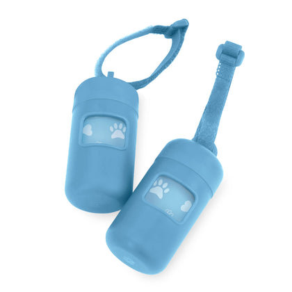 2-Pack Plastic Dog Waste Bag Dispenser with Velcro Strap for Leash