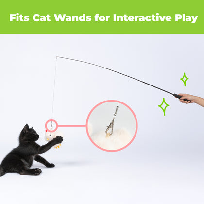 Catify Interactive Motion-Activated Cat Toy with Catnip - Flapping Chirping Chick