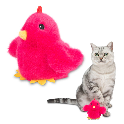 Catify Interactive Motion-Activated Cat Toy with Catnip - Flapping Chirping Chick