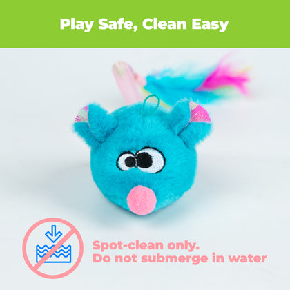 Catify Interactive Cat Toy with Catnip - Squeaking Mice