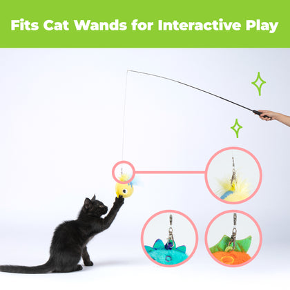 Catify Catnip Filled Cat Toy - Fluffy Fish Set