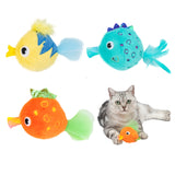 Catify Catnip Filled Cat Toy - Fluffy Fish Set