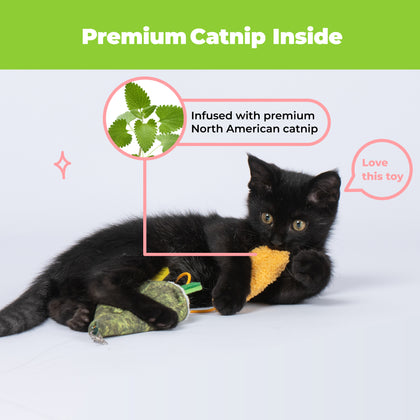 Catify Catnip Filled Cat Toy - Sushi Rolls