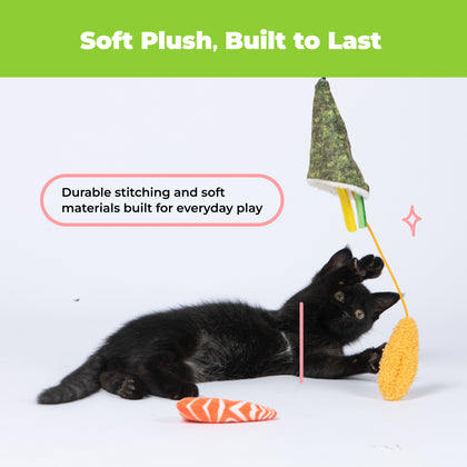 Catify Catnip Filled Cat Toy - Sushi Rolls
