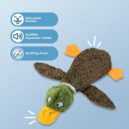 2-in-1 Fun Skins Stuffing Free Dog Toys (4-Pack Set)