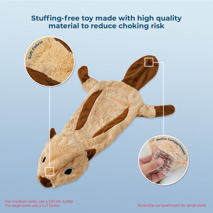 2-in-1 Fun Skins Stuffing Free Dog Toys (4-Pack Set)