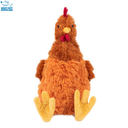 Crinkle Chicken Stuffless Dog Toy