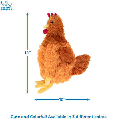 Crinkle Chicken Stuffless Dog Toy