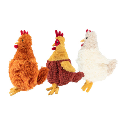 Crinkle Chicken Stuffless Dog Toy