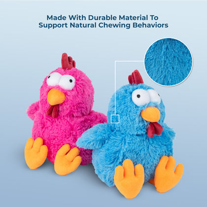 Mrs. Cluck Squeaky Plush Dog Toy