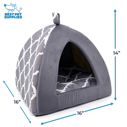 tent bed for cats Soft Pet Tent Bed For Cats & Dogs