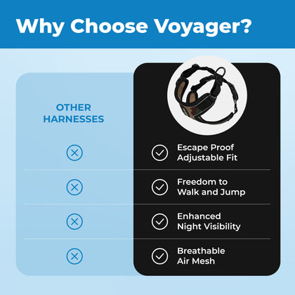 Voyager Escape Proof Cat Harness and Leash with Matching Trim