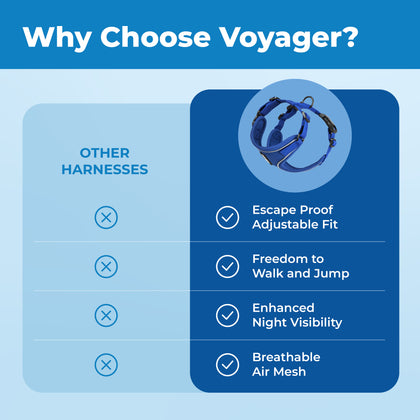 Voyager Escape Proof Cat Harness and Leash with Matching Trim