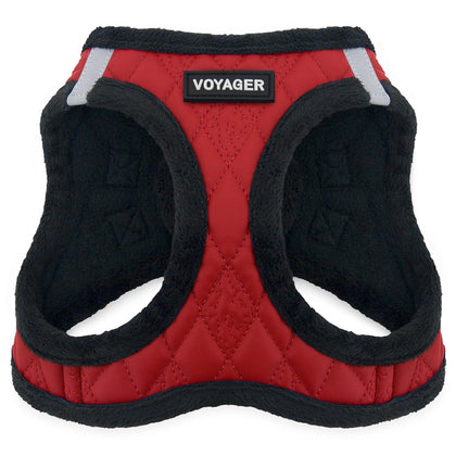 Step-In Plush Faux Leather Harness - VOYAGER Dog Harnesses