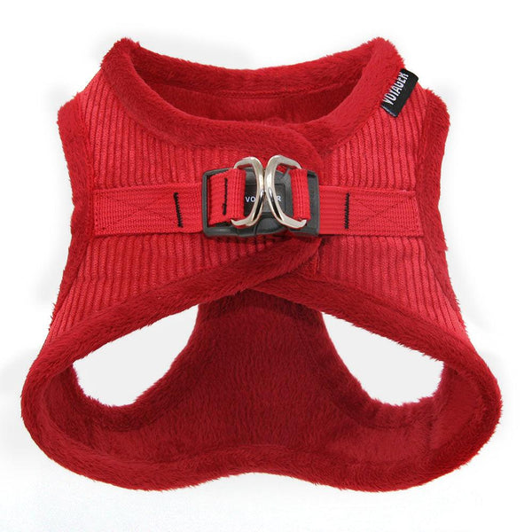 Step In Plush Corduroy Pet Harness For Perfect Security Comfort