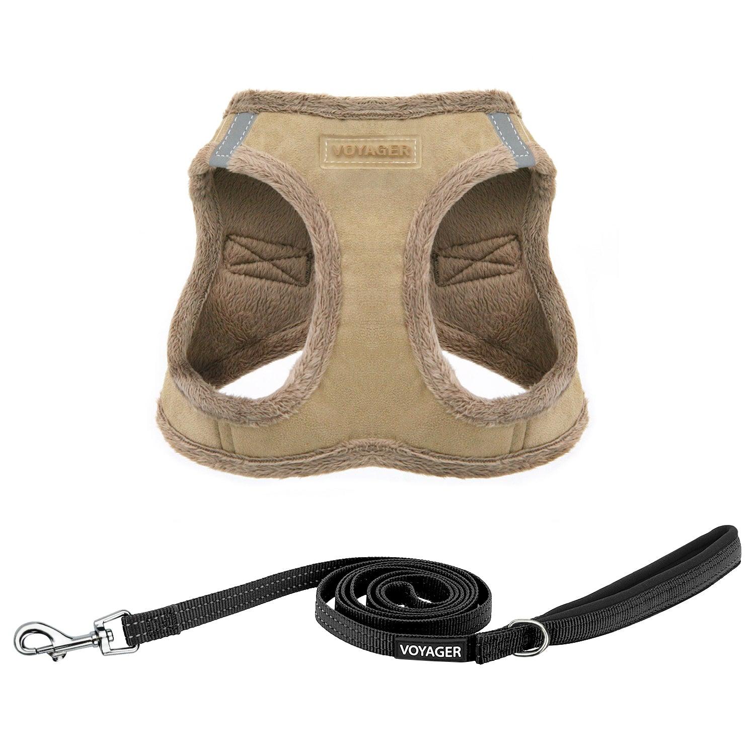 Soft Small Dog Harness and Leash Set - A-line Chest Strap