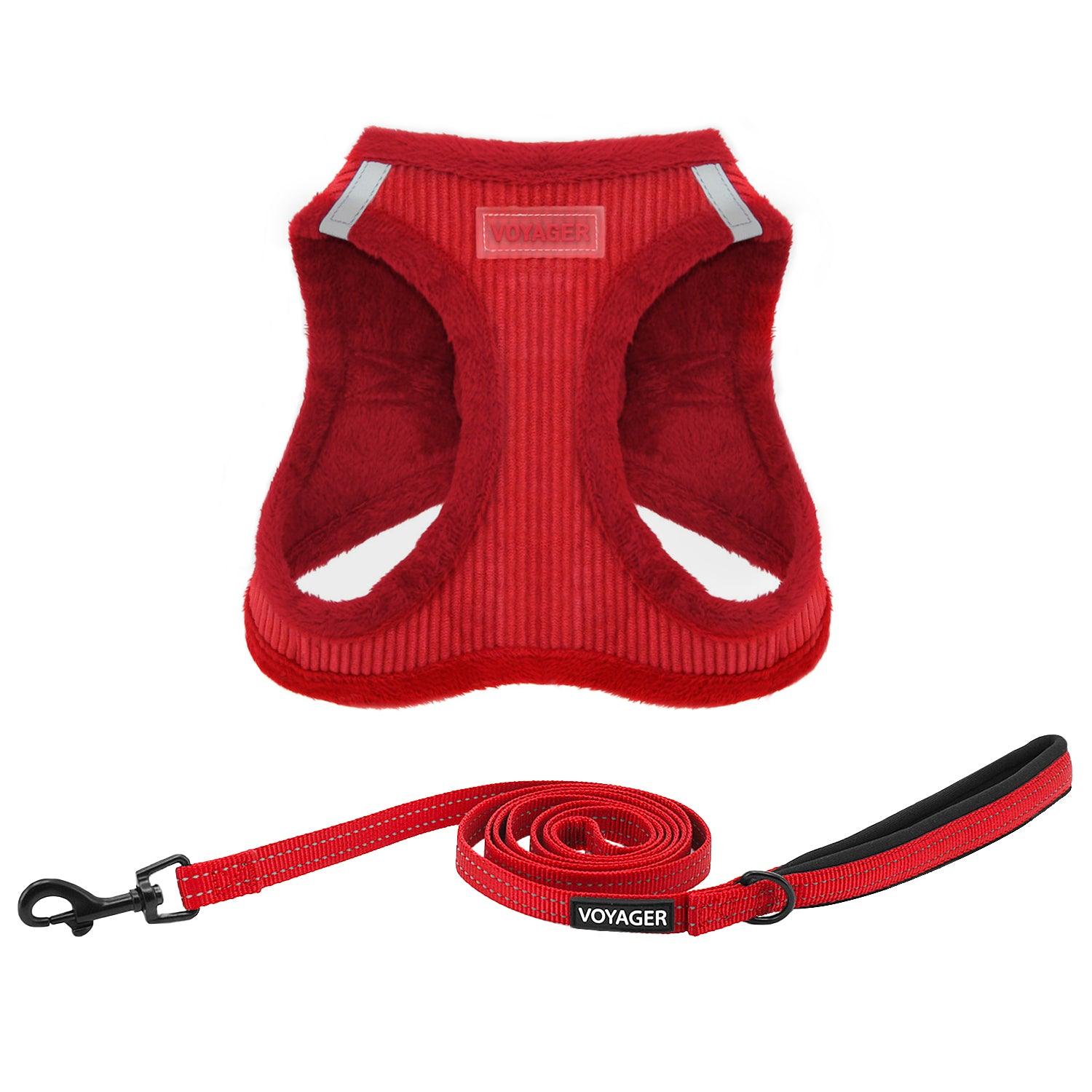 Step-In Plush Harness & Leash Combo Set - VOYAGER Dog Harnesses