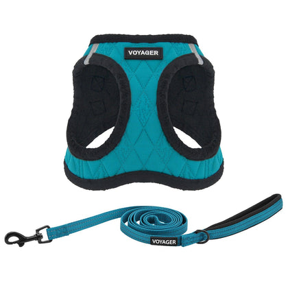 Step-In Plush Harness & Leash Combo Set - VOYAGER Dog Harnesses