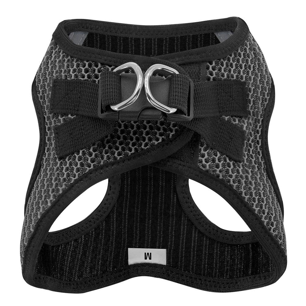 VOYAGER Two-Tone Step-In Air Pet Harness in Gray - Back