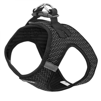 VOYAGER Two-Tone Step-In Air Pet Harness in Gray - Expanded