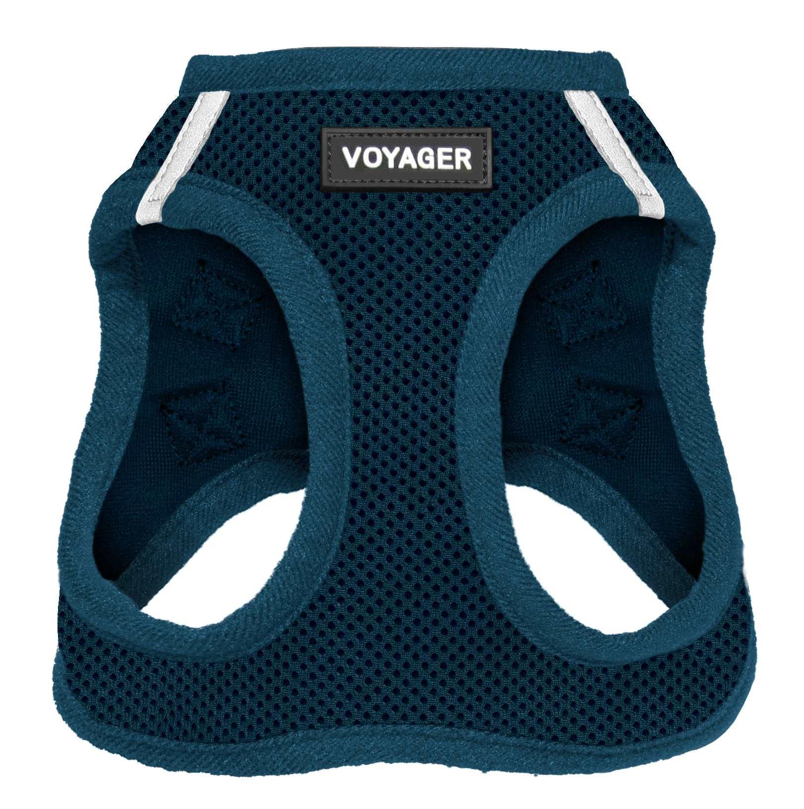 VOYAGER Step-In Air Pet Harness in Navy Blue with Matching Trim and Webbing - Expanded