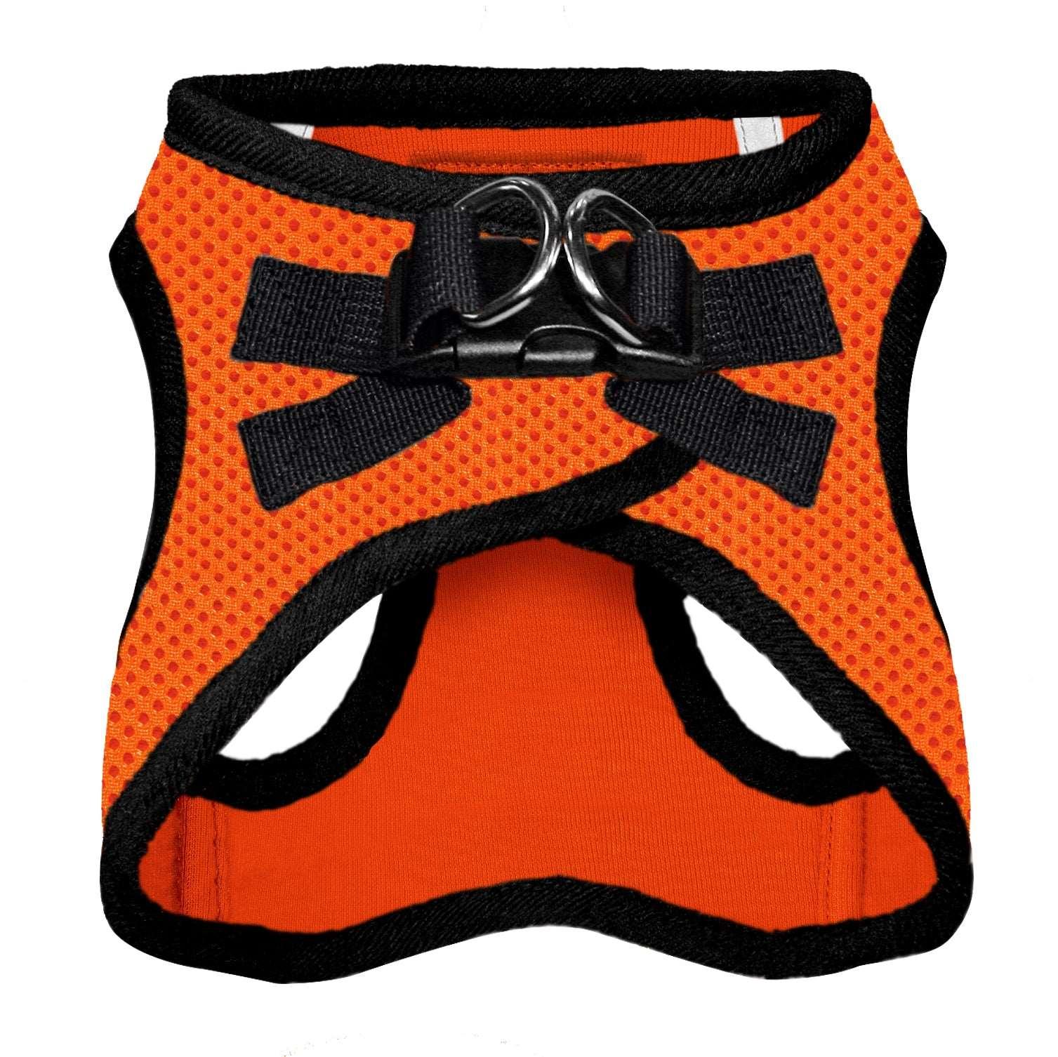 VOYAGER Step-In Air Pet Harness in Orange with Black Trim - Back