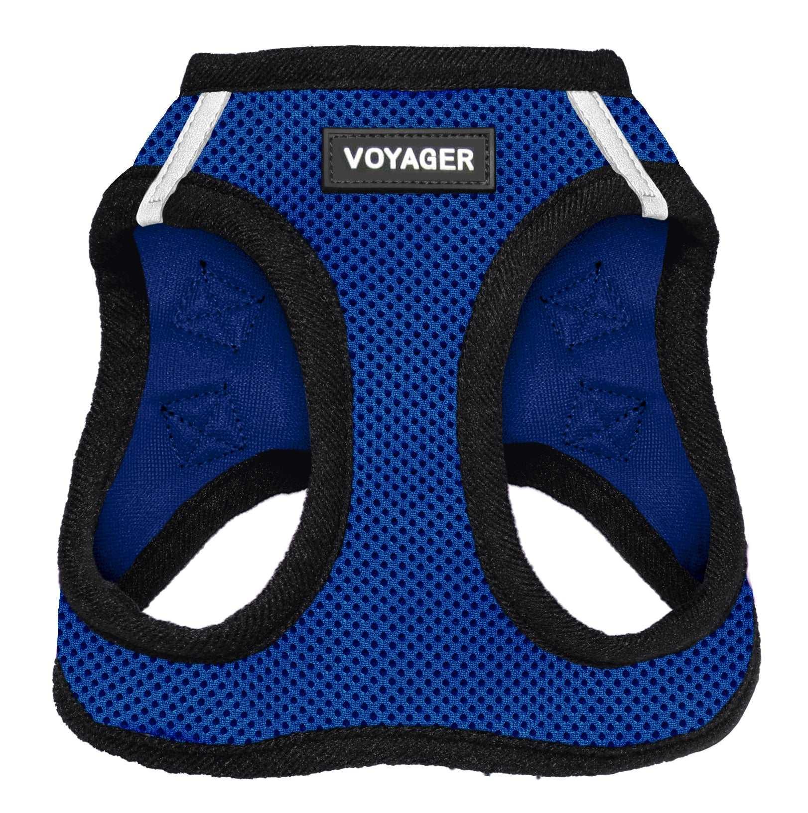 VOYAGER Step-In Air Pet Harness in Royal Blue with Black Trim - Front
