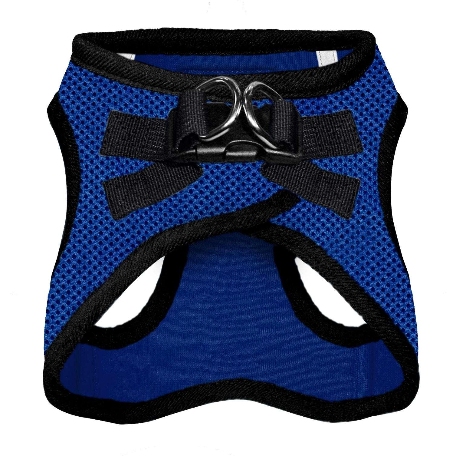 VOYAGER Step-In Air Pet Harness in Royal Blue with Black Trim - Back