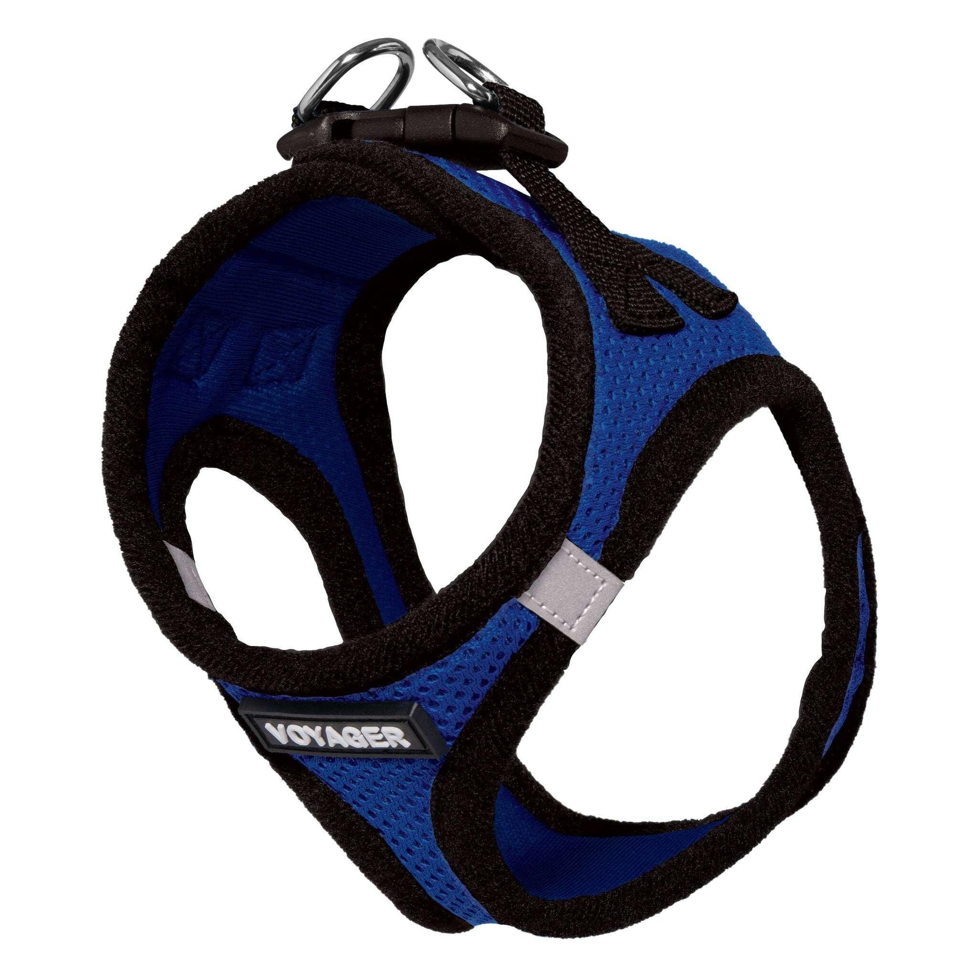 VOYAGER Step-In Air Pet Harness in Royal Blue with Black Trim - Expanded