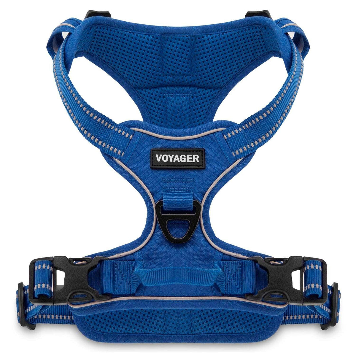 VOYAGER Dual-Attachment Dog Harness in Royal Blue - Front