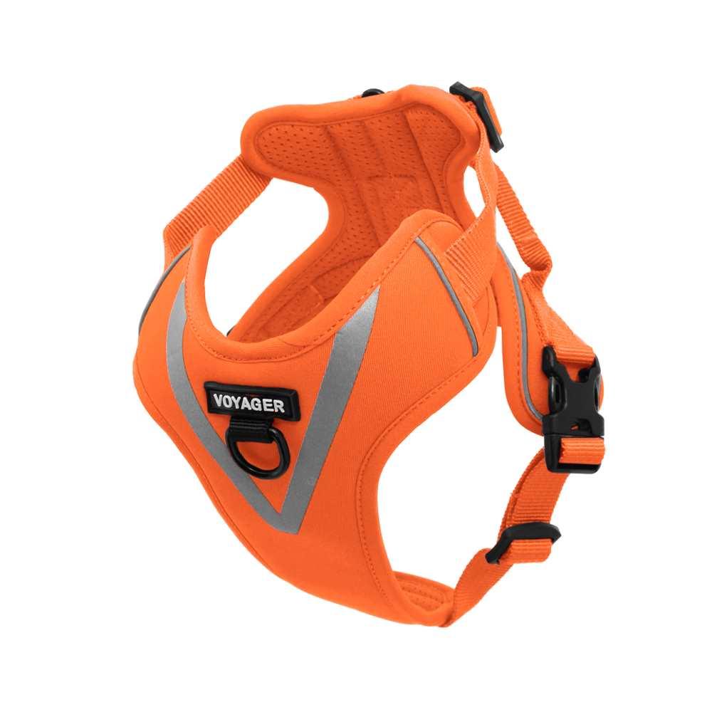VOYAGER Maverick Dog Harness in Orange - Expanded