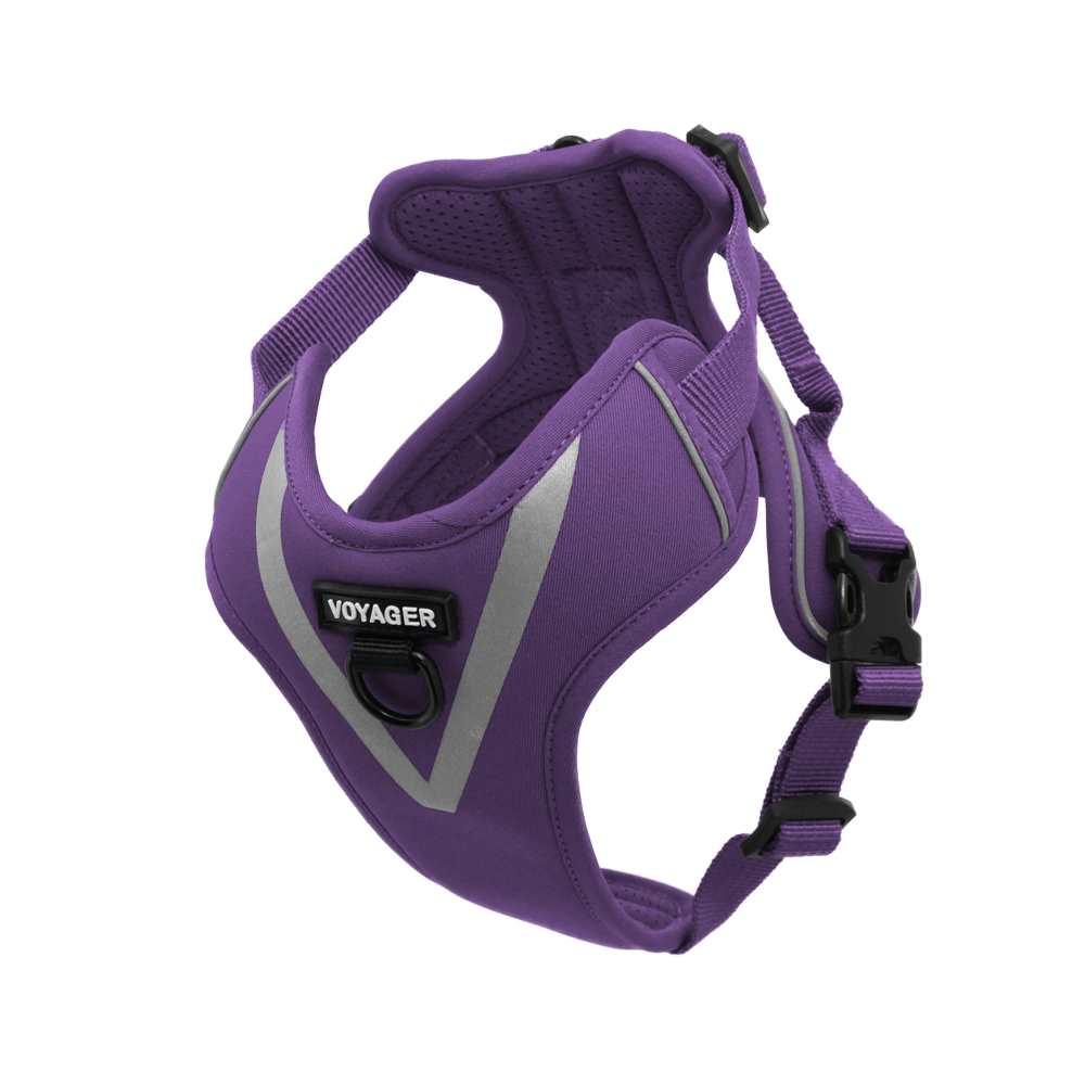 VOYAGER Maverick Dog Harness in Purple - Expanded