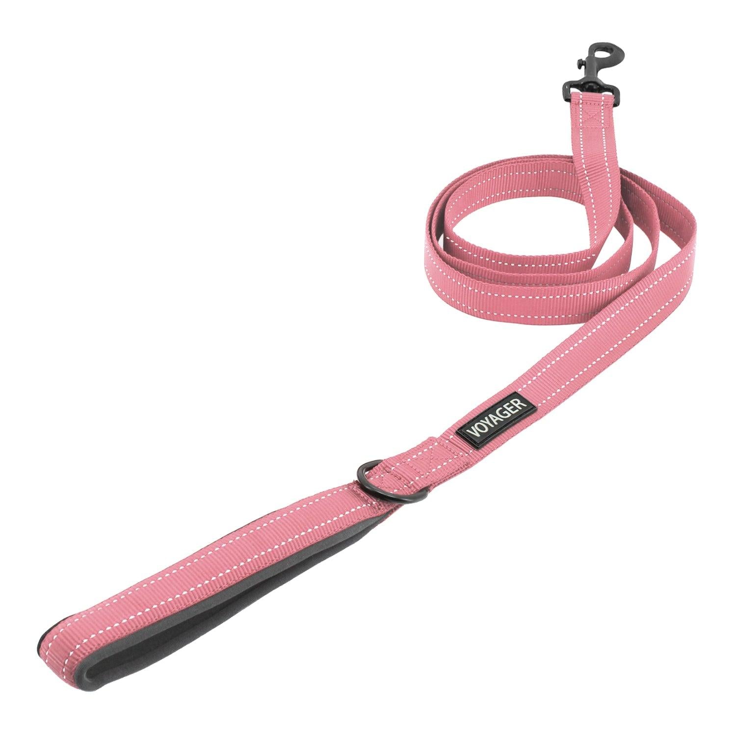Voyager Reflective Dog Leash With Neoprene Handle 5ft Long