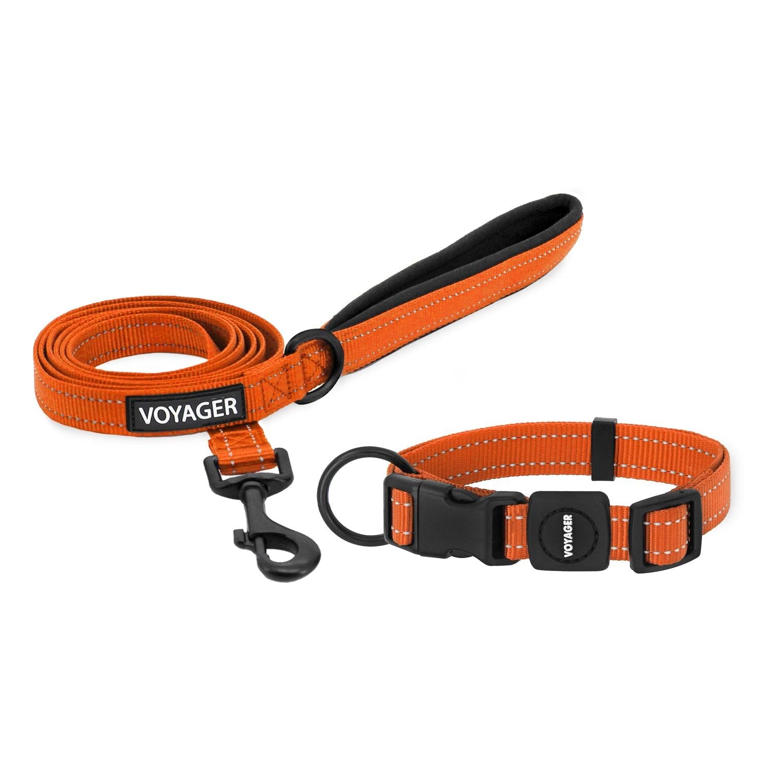Luxury classic dog puppy collar matching leash set fashionable Brand LARGE  SIZE